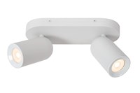 Lucide PUNCH - Ceiling spotlight - 2xGU10 - White on 1