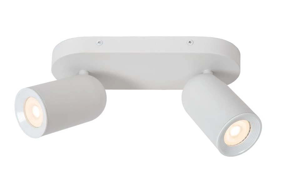 Lucide PUNCH - Ceiling spotlight - 2xGU10 - White - on 1