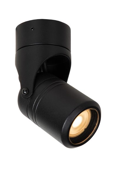 Lucide NIORT - Wall spotlight Outdoor - 1xGU10 - IP44 - Black