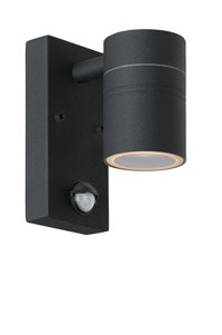 Lucide ARNE-LED - Wall spotlight Outdoor - Ø 6,3 cm - LED - GU10 - 1x5W 2700K - IP44 - Black on