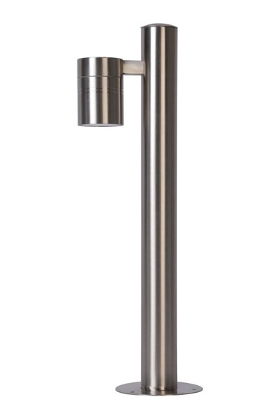 Lucide ARNE-LED - Bollard light - Ø 6,3 cm - LED - GU10 - 1x5W 2700K - IP44 - Satin Chrome