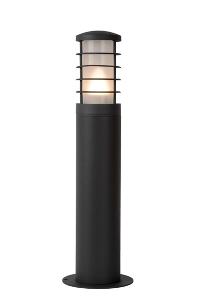 Lucide SOLID - Sokkellamp Buiten - Ø 9 cm - 1xE27 - IP54 - Antraciet