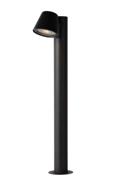 Lucide DINGO-LED - Bollard light Outdoor - LED Dim. - GU10 - 1x5W 3000K - IP44 - Anthracite