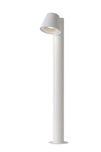 Lucide DINGO-LED - Borne extérieur Extérieur - LED Dim. - GU10 - 1x5W 3000K - IP44 - Blanc
