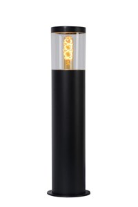 Lucide FEDOR - Bollard light Outdoor - 1xE27 - IP44 - Black on