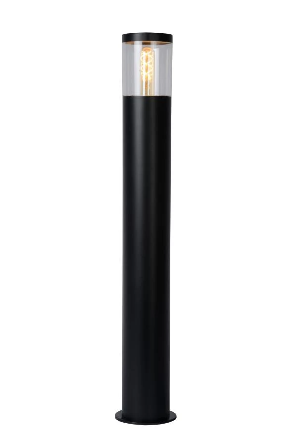Lucide FEDOR - Bollard light Outdoor - 1xE27 - IP44 - Black - on