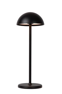Lucide JOY - Oplaadbare Tafellamp Buiten - Accu/Batterij - Ø 12 cm - LED Dimb. - 1x1,5W 3000K - IP54 - Zwart aan