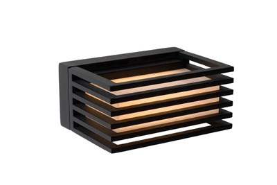 Lucide MALTA-LED - Wall light Outdoor - LED - 1x5,4W 3000K - IP54 - Black