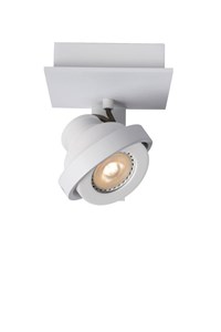 Lucide LANDA - Spot plafond - LED Dim to warm - GU10 - 1x5W 2200K/3000K - Blanc allumé 1