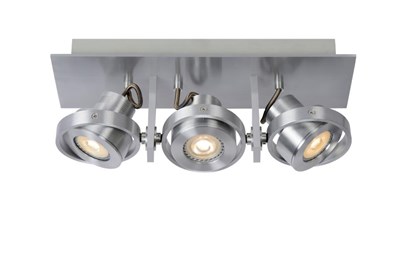 Lucide LANDA - Ceiling spotlight - LED Dim to warm - GU10 - 3x5W 2200K/3000K - Satin Chrome