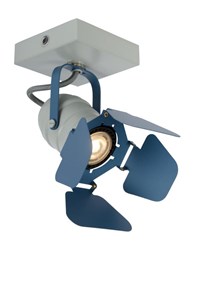 Lucide PICTO - Ceiling spotlight Children - 1xGU10 - Blue on 5