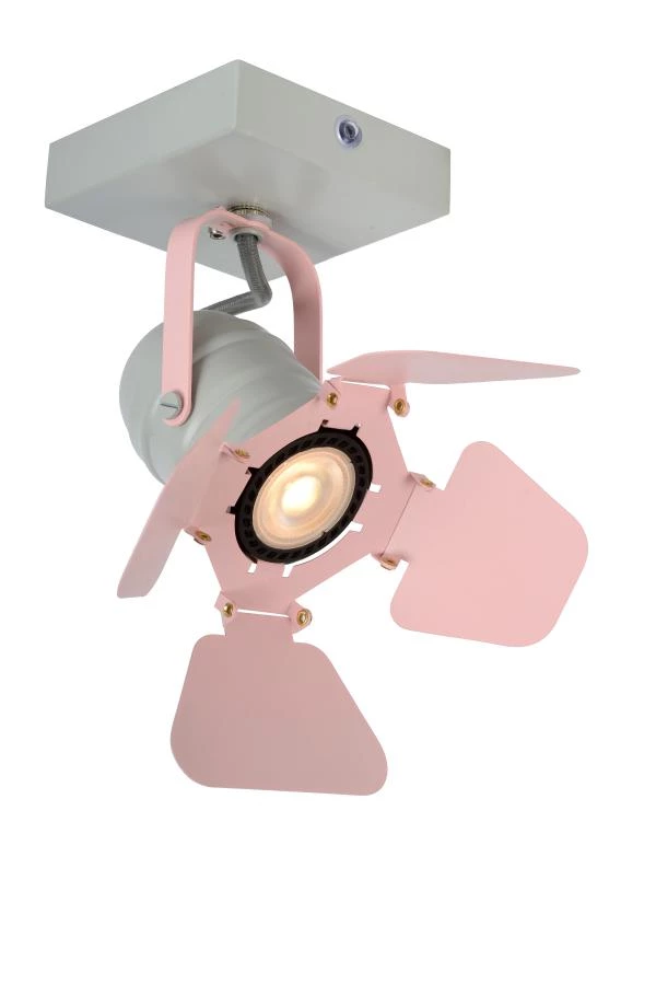 Lucide PICTO - Spot plafond Chambres d'enfant - 1xGU10 - Rose - AAN 6