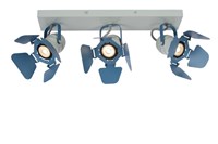 Lucide PICTO - Ceiling spotlight Children - 3xGU10 - Blue on 5