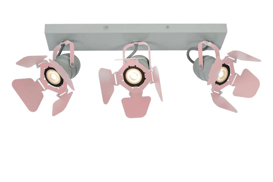 Lucide PICTO - Ceiling spotlight Children - 3xGU10 - Pink - on 6