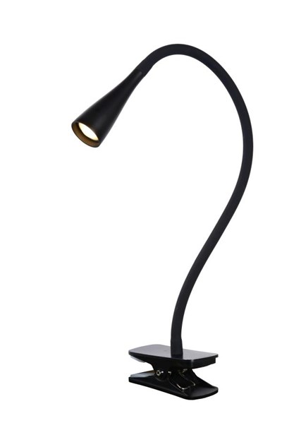 Lucide ZOZY - Lámpara de pinza - LED Regul. - 1x4W 3000K - 3 StepDim - Negro