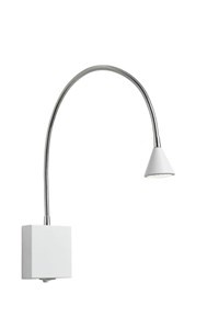 Lucide BUDDY - Bedside lamp / Wall light - LED - 1x4W 4000K - White on 1