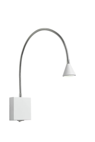 Lucide BUDDY - Lámpara de cabecera / Lámpara de pared - LED - 1x4W 4000K - Blanco