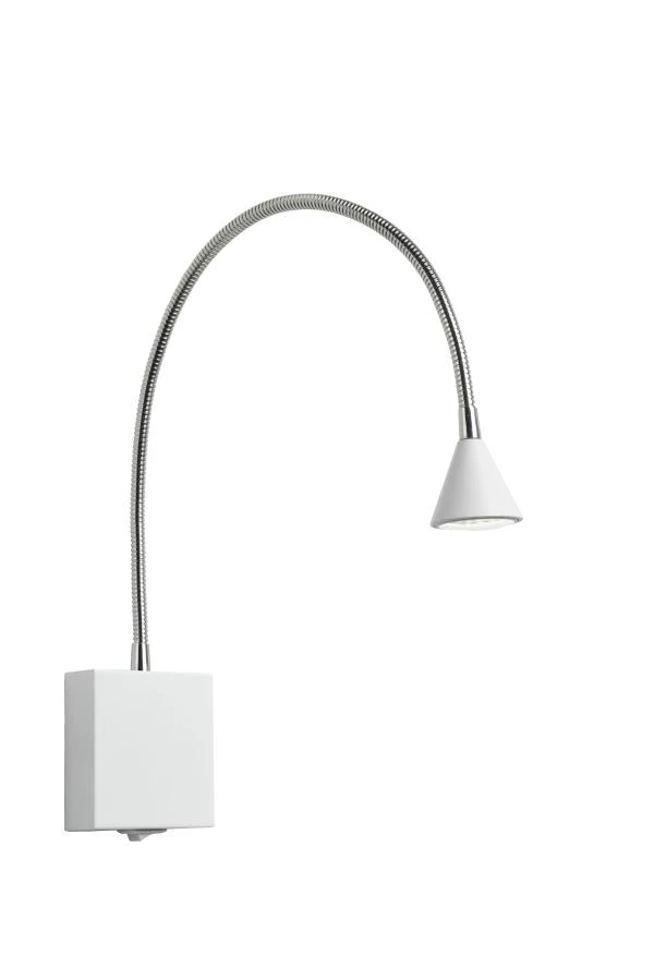 Lucide BUDDY - Bedside lamp / Wall light - LED - 1x4W 4000K - White - on 1