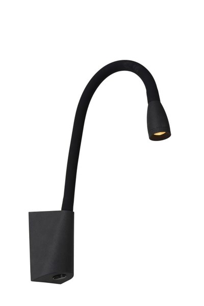 Lucide GALEN-LED - Bedside lamp - LED - 1x3W 3000K - Black