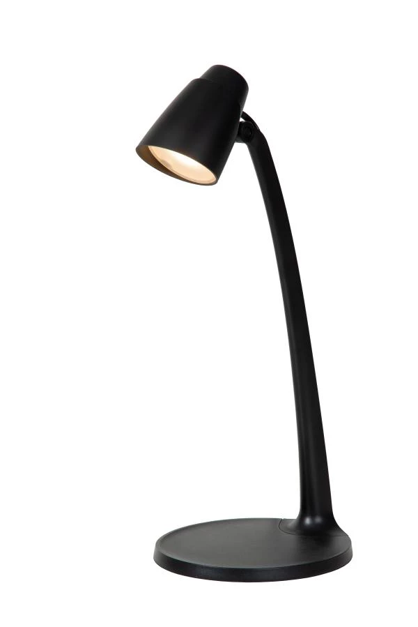 Lucide LUDO - Bureaulamp - LED - 1x4,5W 3000K - Zwart - aan