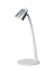 Lucide LUDO - Bureaulamp - LED - 1x4,5W 3000K - Wit aan 1