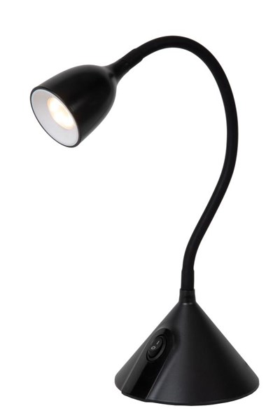 Lucide MILO - Schreibtischlampe - Ø 12,8 cm - LED - 1x3,2W 3000K - Schwarz
