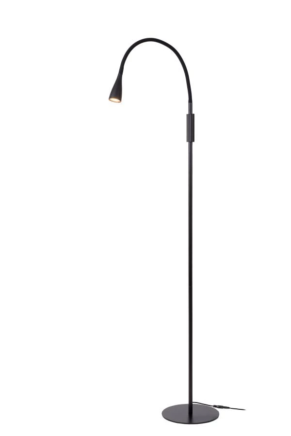 Lucide ZOZY - Lampadaire / lampe de lecture - LED Dim. - 1x4W 3000K - 3 StepDim - Noir - AAN