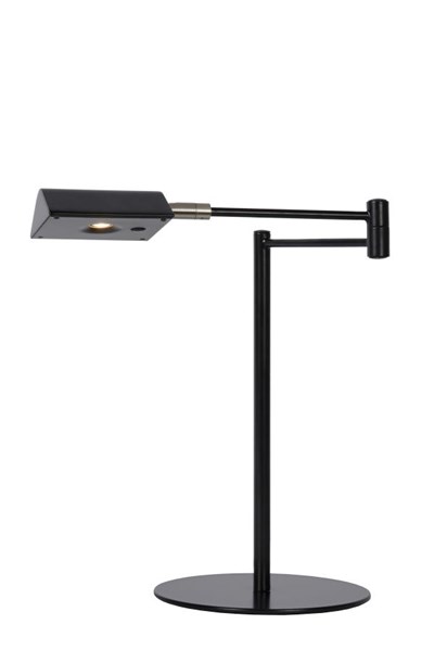 Lucide NUVOLA - Lampe de bureau - Ø 20 cm - LED Dim. - 1x9W 3000K - Noir