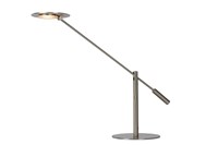 Lucide ANSELMO - Lampe de bureau - LED Dim. - 1x9W 3000K - Chrome Dépoli AAN 2