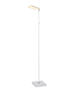 Lucide AARON - Leeslamp - LED Dimb. - 1x12W 2700K/4000K - Wit aan 1
