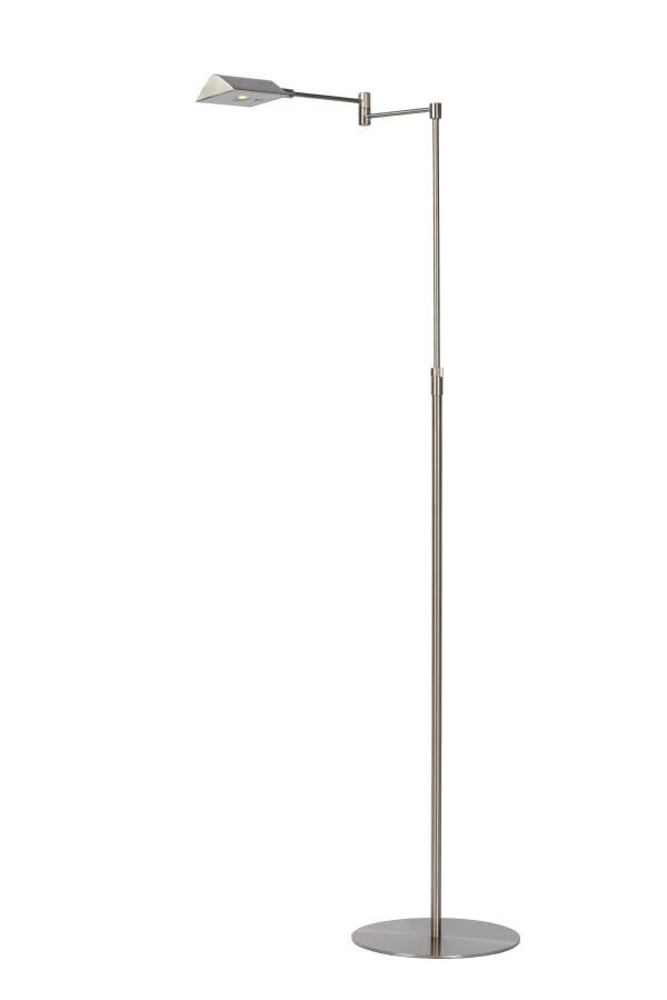 Lucide NUVOLA - Stehlampe Mit Leselampe - Ø 20 cm - LED Dim. - 1x9W 3000K - Chrom Matt - AAN 2