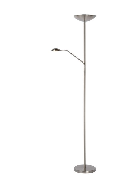 Lucide ZENITH - Lampadaire / lampe de lecture - LED Dim. - 3000K - Chrome Dépoli