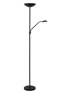 Lucide ZENITH - Leeslamp - Ø 25,4 cm - LED Dimb. - 3000K - Zwart aan