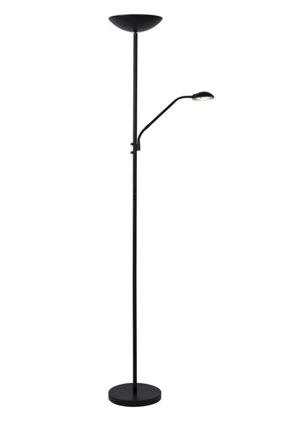 Lucide ZENITH - Lampadaire / lampe de lecture - Ø 25,4 cm - LED Dim. - 3000K - Noir