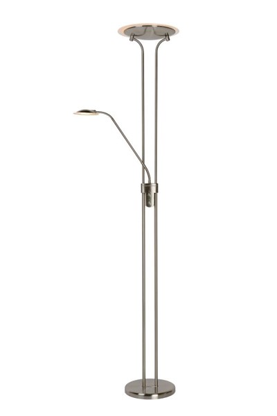 Lucide CHAMPION-LED - Lampadaire / lampe de lecture - LED Dim. - 3000K - Chrome Dépoli