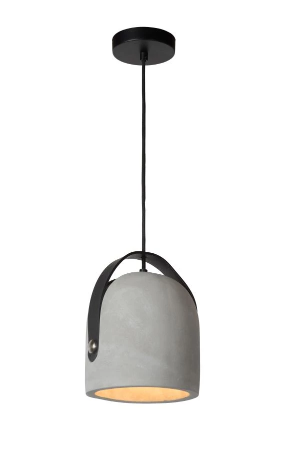 Lucide COPAIN - Hanglamp - Ø 20 cm - 1xE27 - Taupe - aan 1