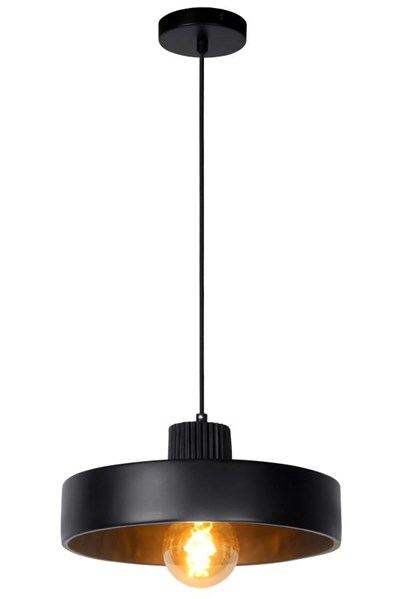 Lucide OPHELIA - Pendant light - Ø 35 cm - 1xE27 - Black