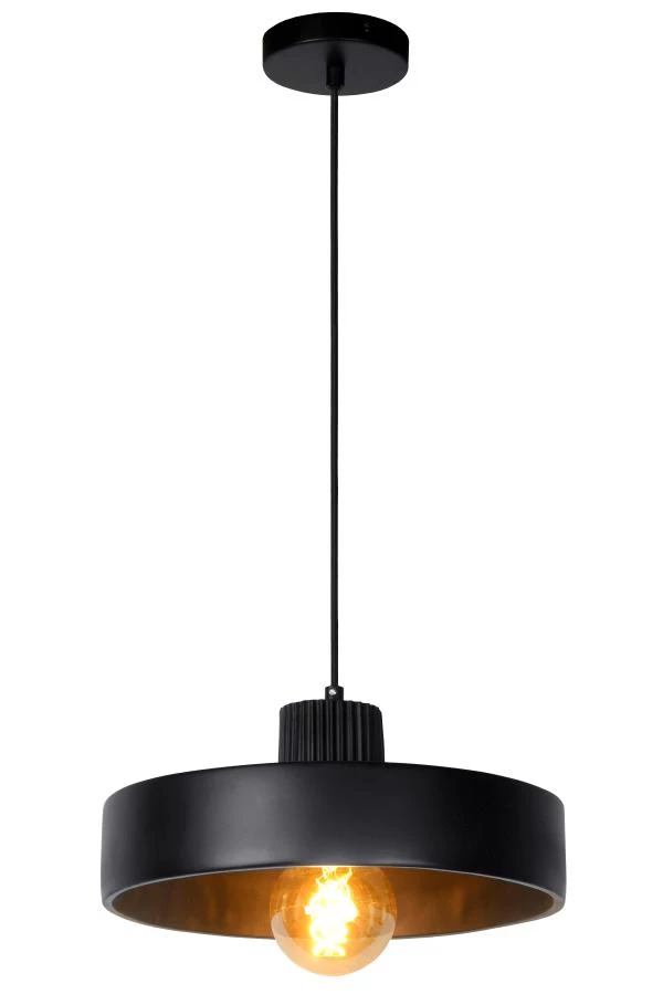 Lucide OPHELIA - Pendant light - Ø 35 cm - 1xE27 - Black - on