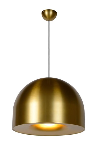 Lucide AKRON - Lámpara colgante - Ø 50 cm - 1xE27 - Oro mate / Latón