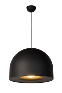 Lucide AKRON - Hanglamp - Ø 50 cm - 1xE27 - Zwart aan