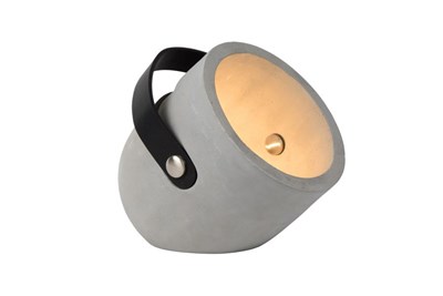 Lucide COPAIN - Tafellamp - Ø 20 cm - 1xE27 - Taupe