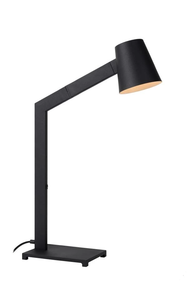 Lucide MIZUKO - Bureaulamp - 1xE14 - Zwart - aan