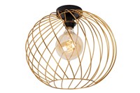 Lucide DANZA - Flush ceiling light - Ø 40 cm - 1xE27 - Matt Gold / Brass on 2