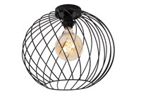 Lucide DANZA - Flush ceiling light - Ø 40 cm - 1xE27 - Black on