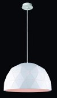 Lucide OTONA - Hanglamp - Ø 60 cm - 3xE27 - Wit aan 1
