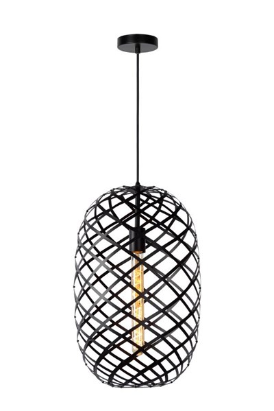 Lucide WOLFRAM - Pendant light - Ø 32 cm - 1xE27 - Black