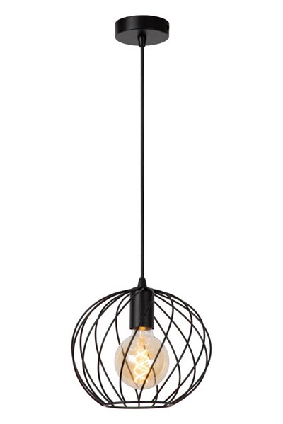 Lucide DANZA - Pendant light - Ø 25 cm - 1xE27 - Black