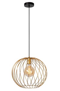 Lucide DANZA - Pendant light - Ø 40 cm - 1xE27 - Matt Gold / Brass on 2