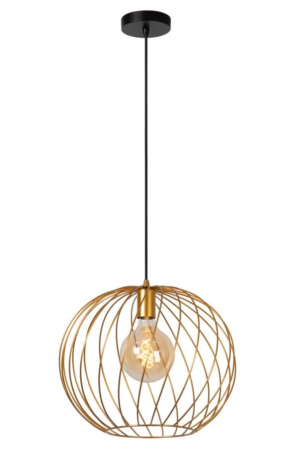 Lucide DANZA - Pendant light - Ø 40 cm - 1xE27 - Matt Gold / Brass - on 2