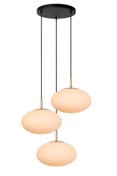 Lucide ELYSEE - Suspension - Ø 55 cm - 3xE27 - Opalin